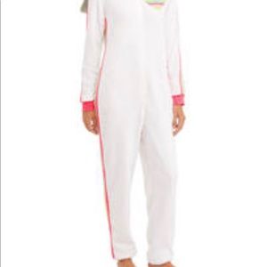 White Womens adult pajama onesie